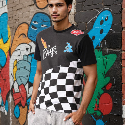 Men's Bugs Bunny Printed Slim Fit T-shirt
