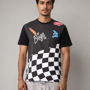 Men's Bugs Bunny Printed Slim Fit T-shirt