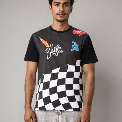 Men's Bugs Bunny Printed Slim Fit T-shirt