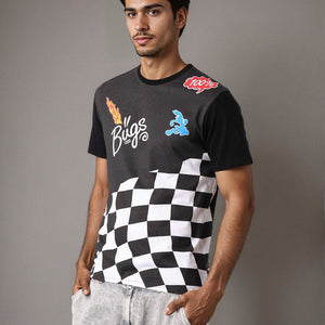 Men's Bugs Bunny Printed Slim Fit T-shirt