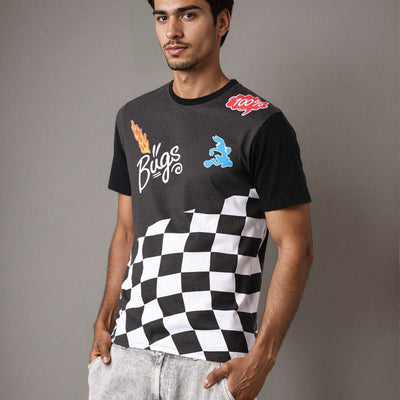 Men's Bugs Bunny Printed Slim Fit T-shirt