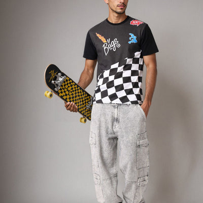 Men's Bugs Bunny Printed Slim Fit T-shirt