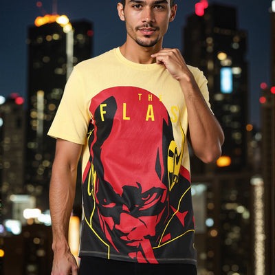 Men's Slim Fit Flash Print T-Shirt