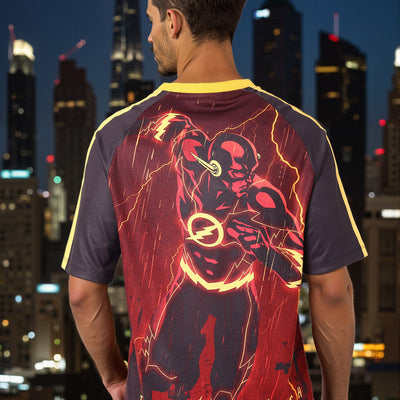 Men's Boxy Fit Flash Print T-Shirt