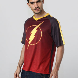 Men's Boxy Fit Flash Print T-Shirt