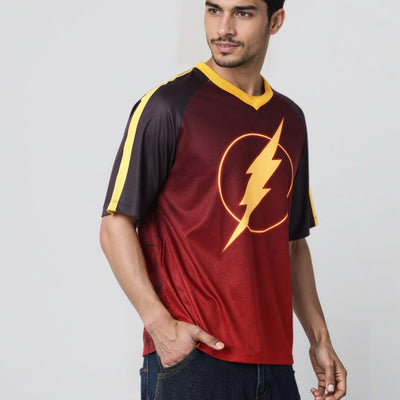 Men's Boxy Fit Flash Print T-Shirt