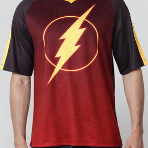 Men's Boxy Fit Flash Print T-Shirt