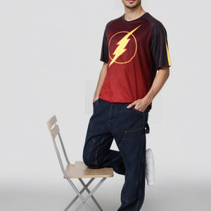 Men's Boxy Fit Flash Print T-Shirt