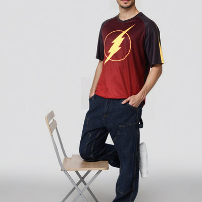 Men's Boxy Fit Flash Print T-Shirt