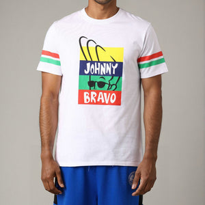 Men's Johnny Bravo Printed Slim Fit T-shirt
