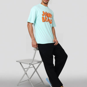 Men's Boxy Fit Johnny Bravo Back Print T-Shirt