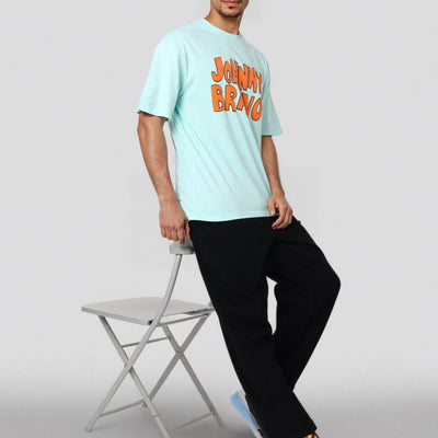 Men's Boxy Fit Johnny Bravo Back Print T-Shirt