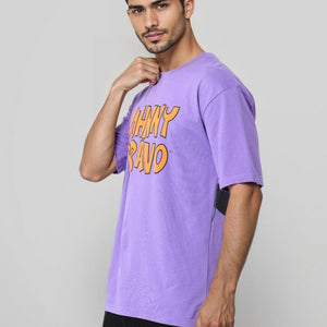 Men's Boxy Fit Johnny Bravo Back Print T-Shirt