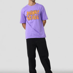 Men's Boxy Fit Johnny Bravo Back Print T-Shirt