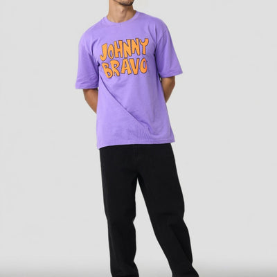 Men's Boxy Fit Johnny Bravo Back Print T-Shirt