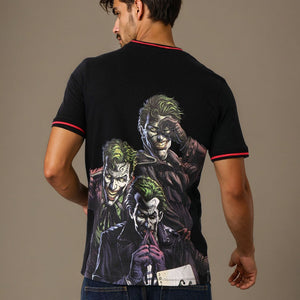 Men's Slim Fit Character Print Crew Neck T-shirt