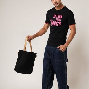 Men's Slim Fit Character Print Crew Neck T-shirt