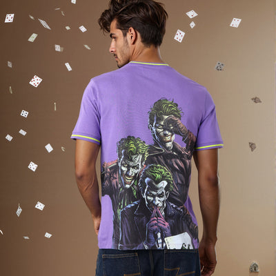Men's Slim Fit Character Print Crew Neck T-shirt