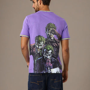 Men's Slim Fit Character Print Crew Neck T-shirt