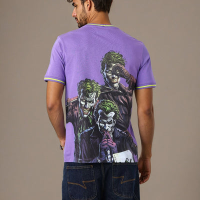 Men's Slim Fit Character Print Crew Neck T-shirt