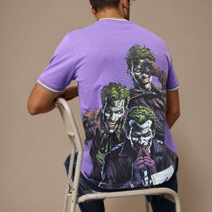Men's Slim Fit Character Print Crew Neck T-shirt