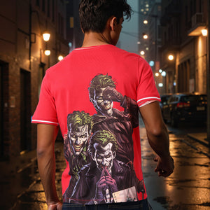 Men's Slim Fit Character Print Crew Neck T-shirt