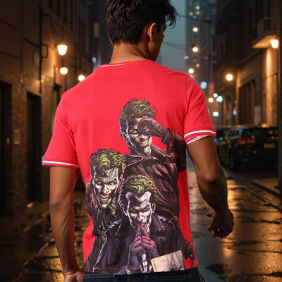 Men's Slim Fit Character Print Crew Neck T-shirt