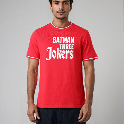 Men's Slim Fit Character Print Crew Neck T-shirt