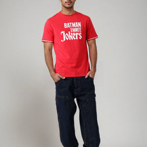 Men's Slim Fit Character Print Crew Neck T-shirt
