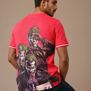 Men's Slim Fit Character Print Crew Neck T-shirt