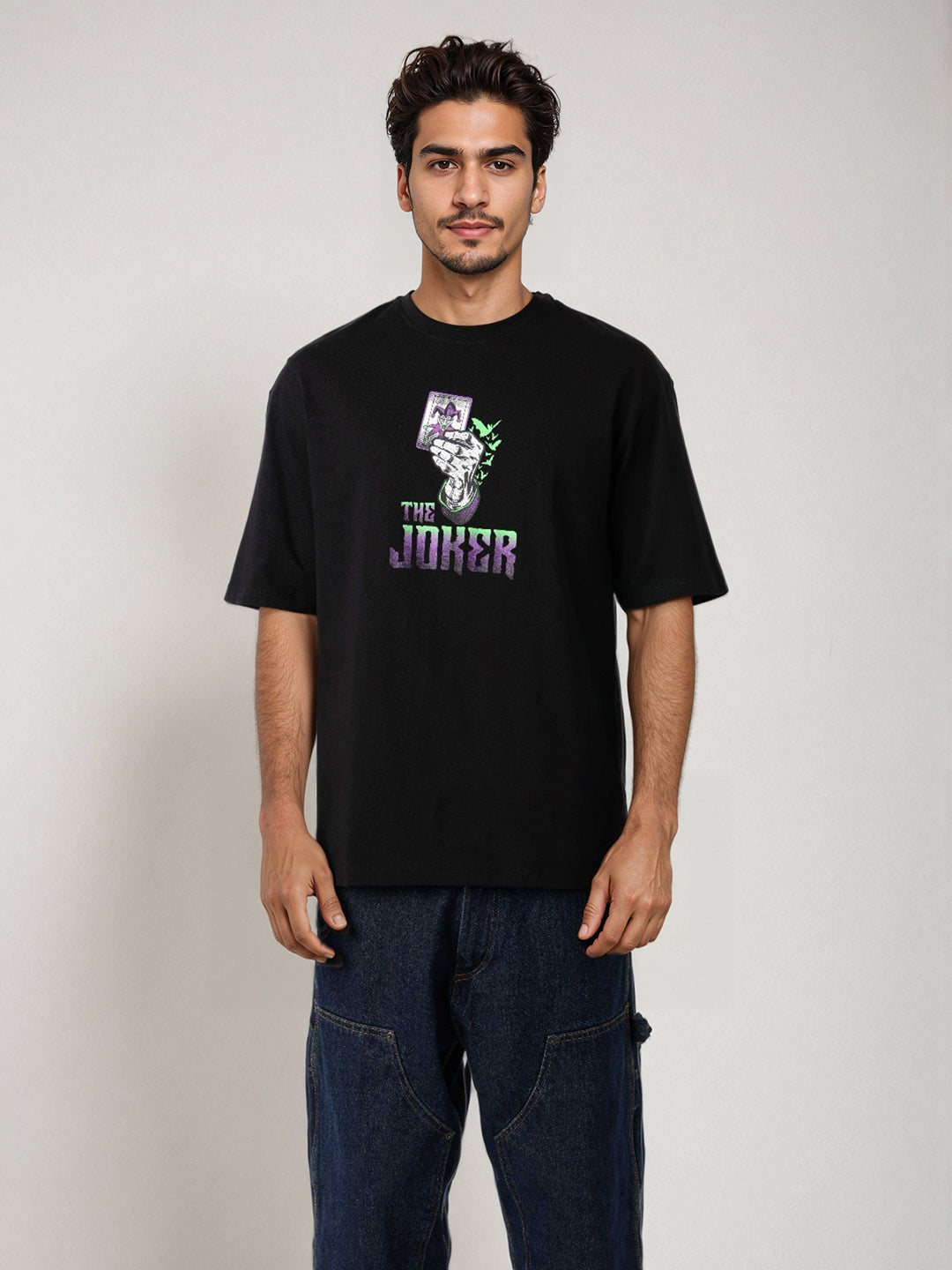 Men's Boxy Fit Joker Back Print T-shirt