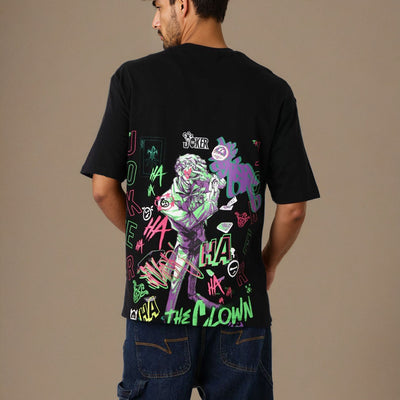 Men's Boxy Fit Joker Back Print T-shirt