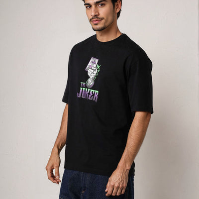 Men's Boxy Fit Joker Back Print T-shirt