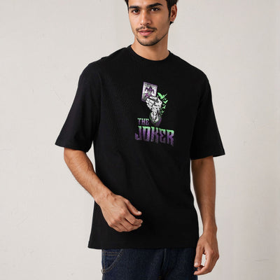 Men's Boxy Fit Joker Back Print T-shirt