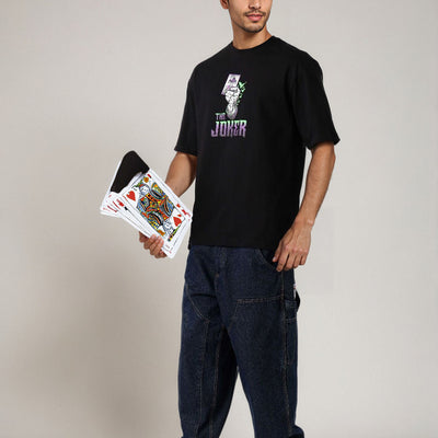 Men's Boxy Fit Joker Back Print T-shirt