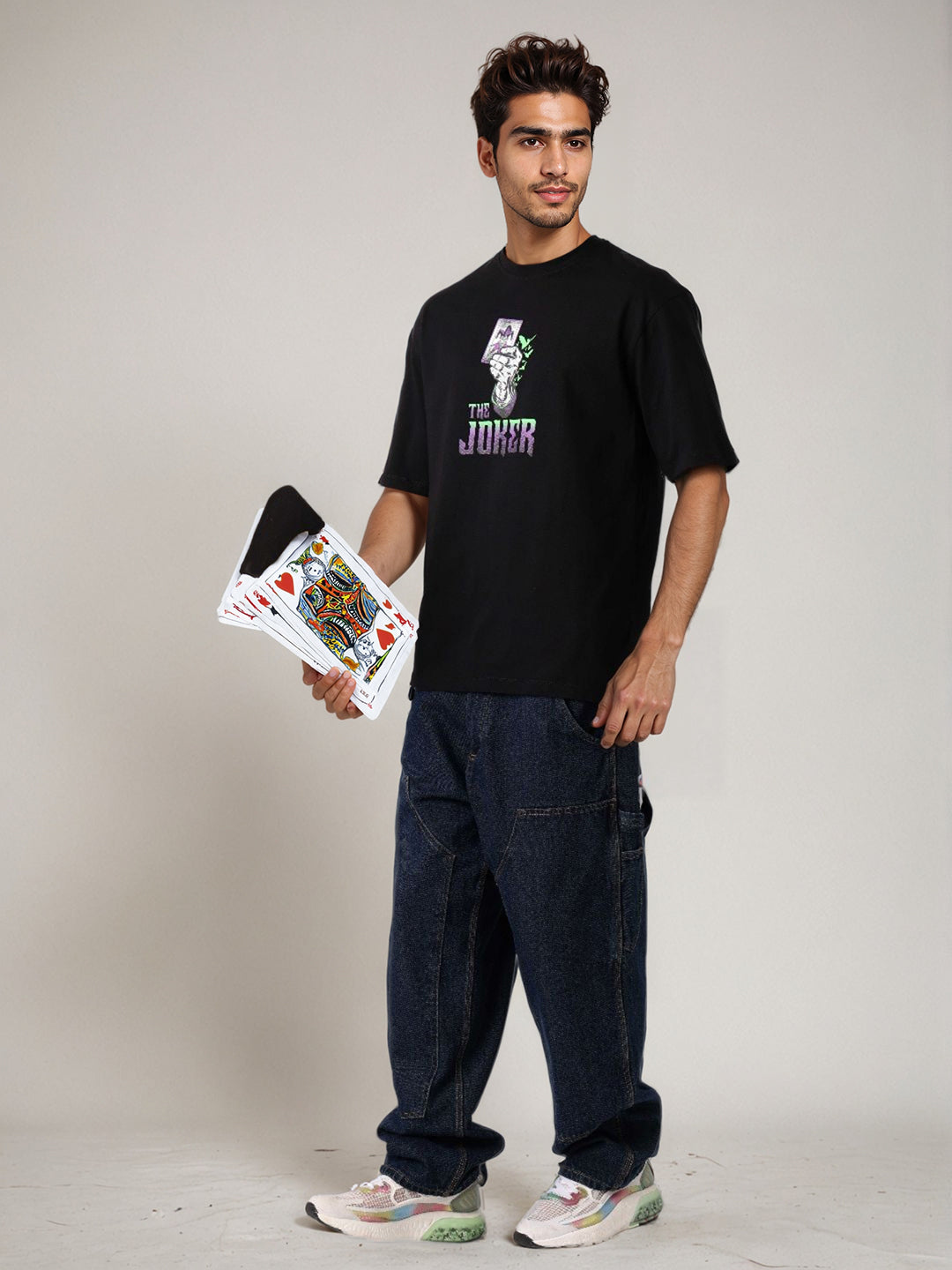 Men's Boxy Fit Joker Back Print T-shirt