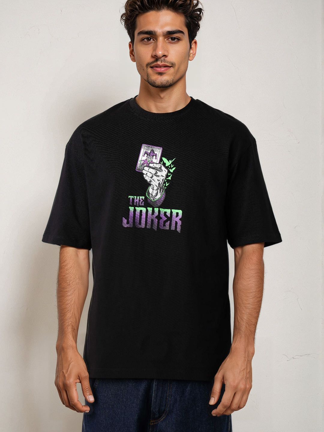 Men's Boxy Fit Joker Back Print T-shirt