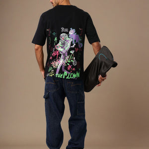 Men's Boxy Fit Joker Back Print T-shirt