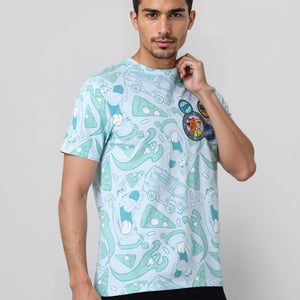 Men's Slim Fit Scooby-Doo Print T-Shirt