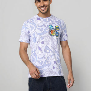 Men's Slim Fit Scooby-Doo Print T-Shirt
