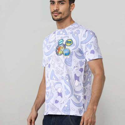 Men's Slim Fit Scooby-Doo Print T-Shirt