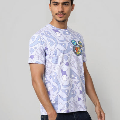 Men's Slim Fit Scooby-Doo Print T-Shirt
