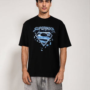 Men's Slim Fit Character Print Crew Neck T-shirt