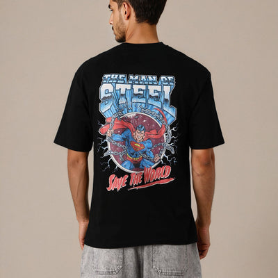 Men's Slim Fit Character Print Crew Neck T-shirt