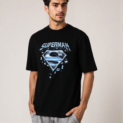 Men's Slim Fit Character Print Crew Neck T-shirt