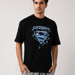 Men's Slim Fit Character Print Crew Neck T-shirt