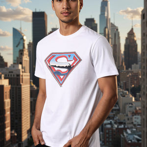 Men's Superman Printed Slim Fit T-shirt