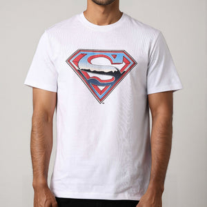 Men's Superman Printed Slim Fit T-shirt