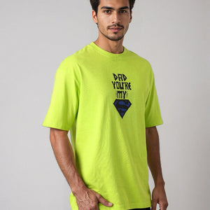 Men's Superman Back Printed Boxy Fit T-shirt