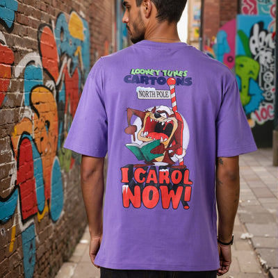 Men's Looney Tunes Back Printed Boxy Fit Tshirt